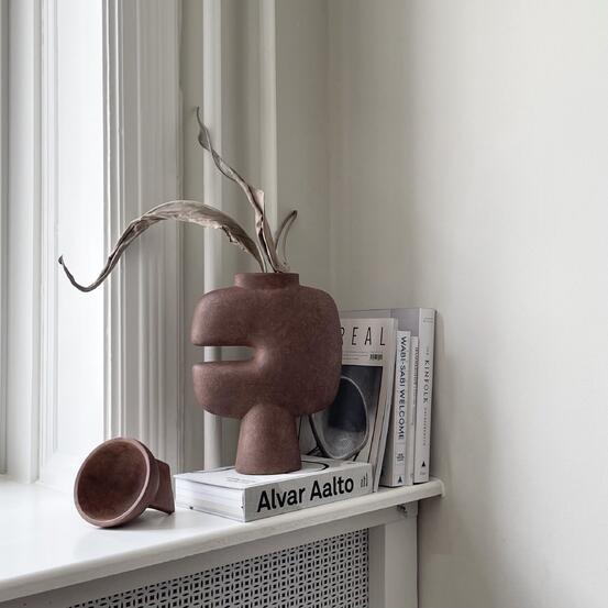 Tribal Vase Medio – Terracotta