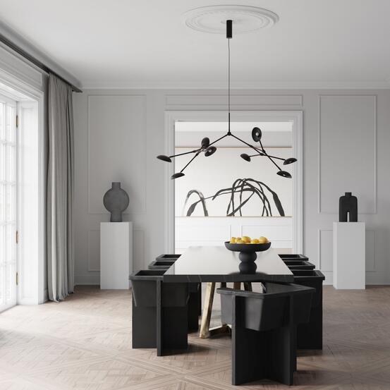 Drop Chandelier Bronze 