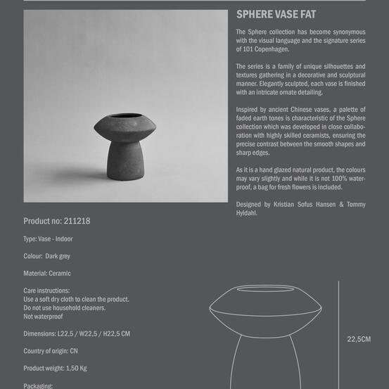 Sphere Fat - Dark Gray