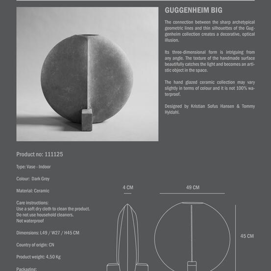 Guggenheim Big - Dark Gray