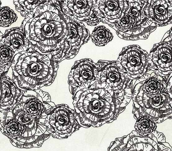 Арт тапет Custom - Fall flowers