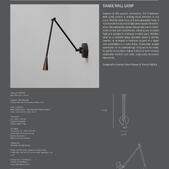 Snake Wall Lamp - Burned Black