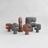 Tribal Vase Medio – Terracotta